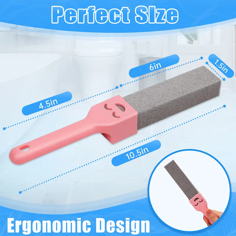 Pumice stone toilet brush