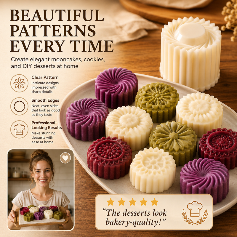 💥 Can’t-Miss Deal - BUY 1 GET 1 FREE 🔥Creative Double-Ended Pastry Mold – Traditional Pastry & Dessert Press