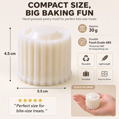 💥 Can’t-Miss Deal - BUY 1 GET 1 FREE 🔥Creative Double-Ended Pastry Mold – Traditional Pastry & Dessert Press