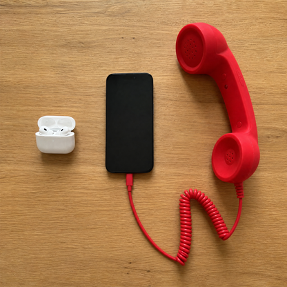 ☎️ Retro Classic Phone Handset – Turn Your Smartphone Into a Classic Call/Type C