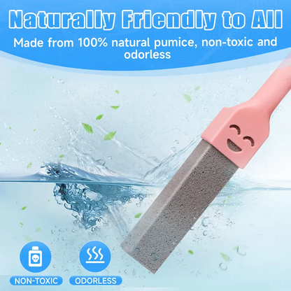 Pumice stone toilet brush