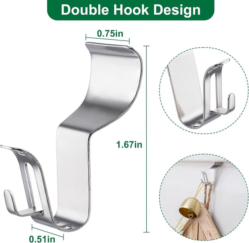 10 Pack Vinyl Siding Hooks – Easy No-Drill Outdoor Decor Hangers