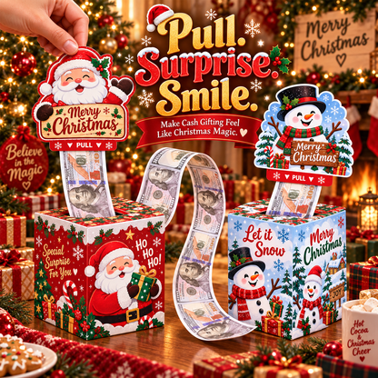 Christmas Pull-Out Cash Gift Box