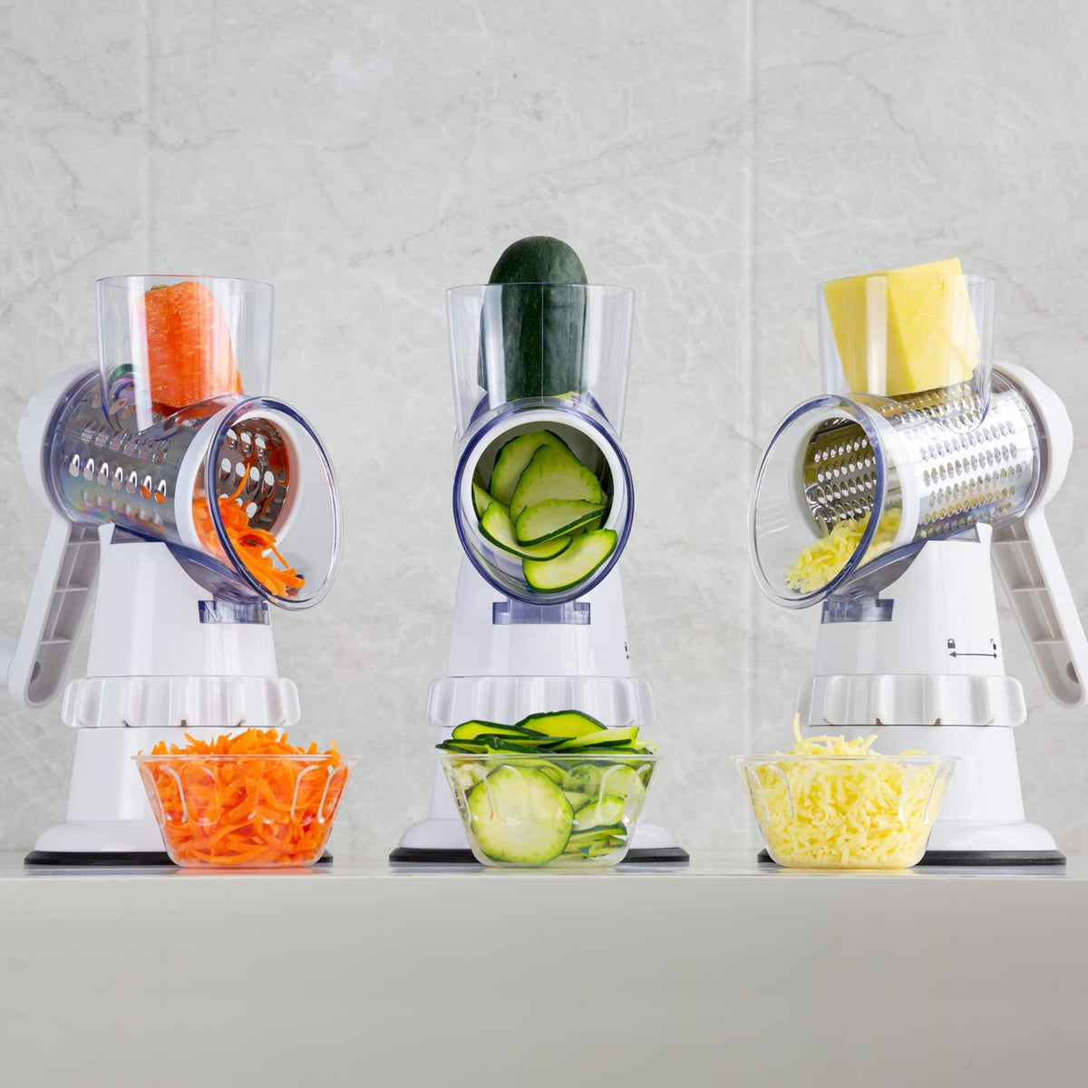 Hand-Cranked Vegetable Cutter