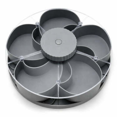 🍽️ Rotating 5-Compartment Snack Tray