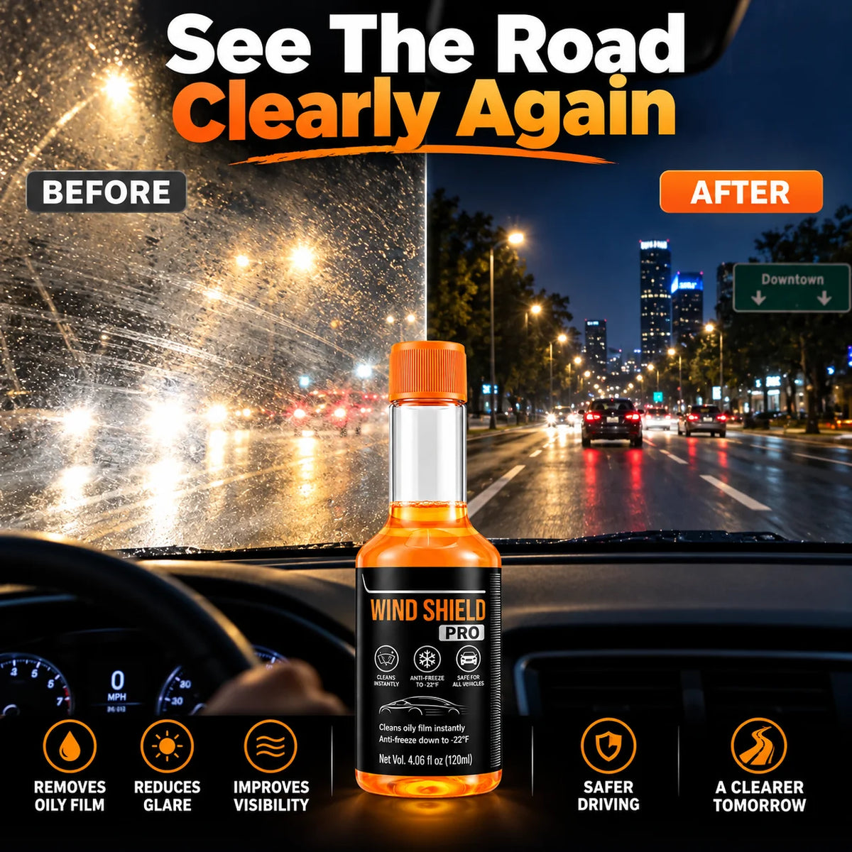 🔥Hot Sale-49% OFF🔥Windshield ProConcentrate - ClearerGlass, Cleaner Vision inAny Season