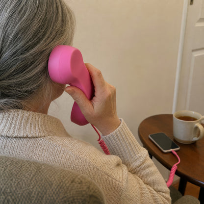 ☎️ Retro Classic Phone Handset – Turn Your Smartphone Into a Classic Call/Type C