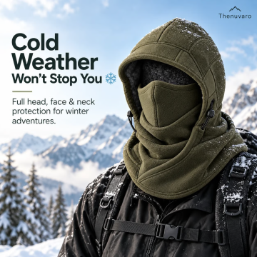 ⏳ Last Day 49% OFF – 🥶 Fleece Balaclava Hood – Full Face & Neck Winter Protection for Outdoor Adventures