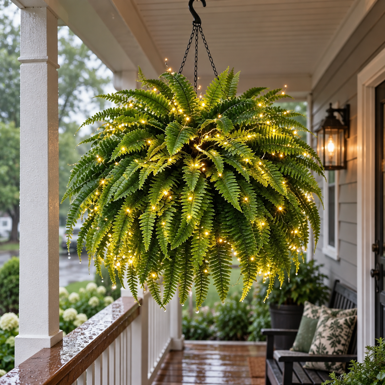 🌿Glowing Boston Fernswith Lights-ZeroWatering, Zero Maintenance
