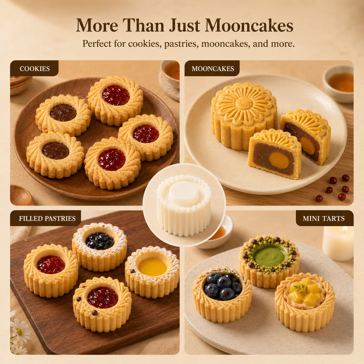 🔥2026 Hot Sale🔥Hand-Press Pastry Mold Set
