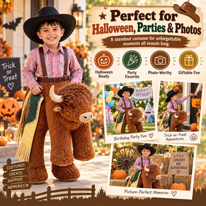 🎃Last Day 50% OFF - Children's Highland Bison Role-Playing Costume🤠