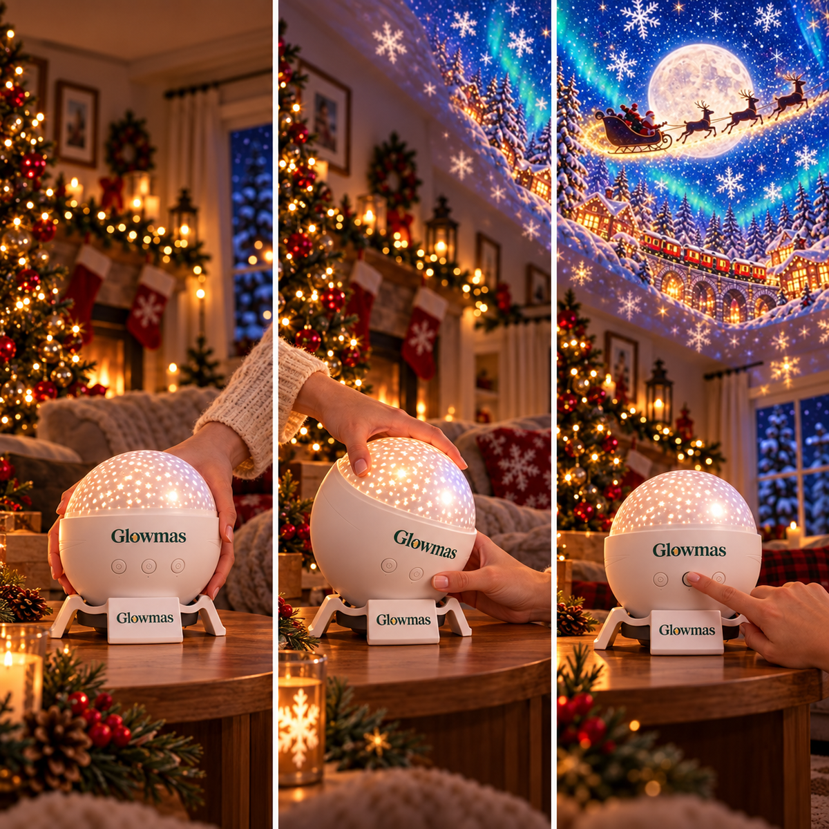 🏆 60,000+ Sold - 🎄Glowmas™ Christmas Room Projector