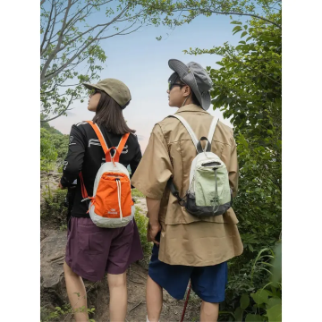 Unisex Lightweight Color Block Casual Nylon Mini Backpack - Small Sports Pack, Daypack, Water-Resistant, Adjustable Straps, Compact for Hiking & Travel Camping Gear