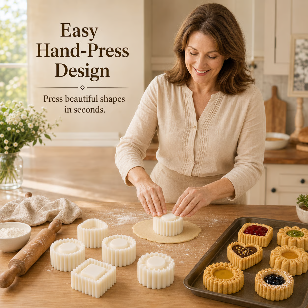 🔥2026 Hot Sale🔥Hand-Press Pastry Mold Set