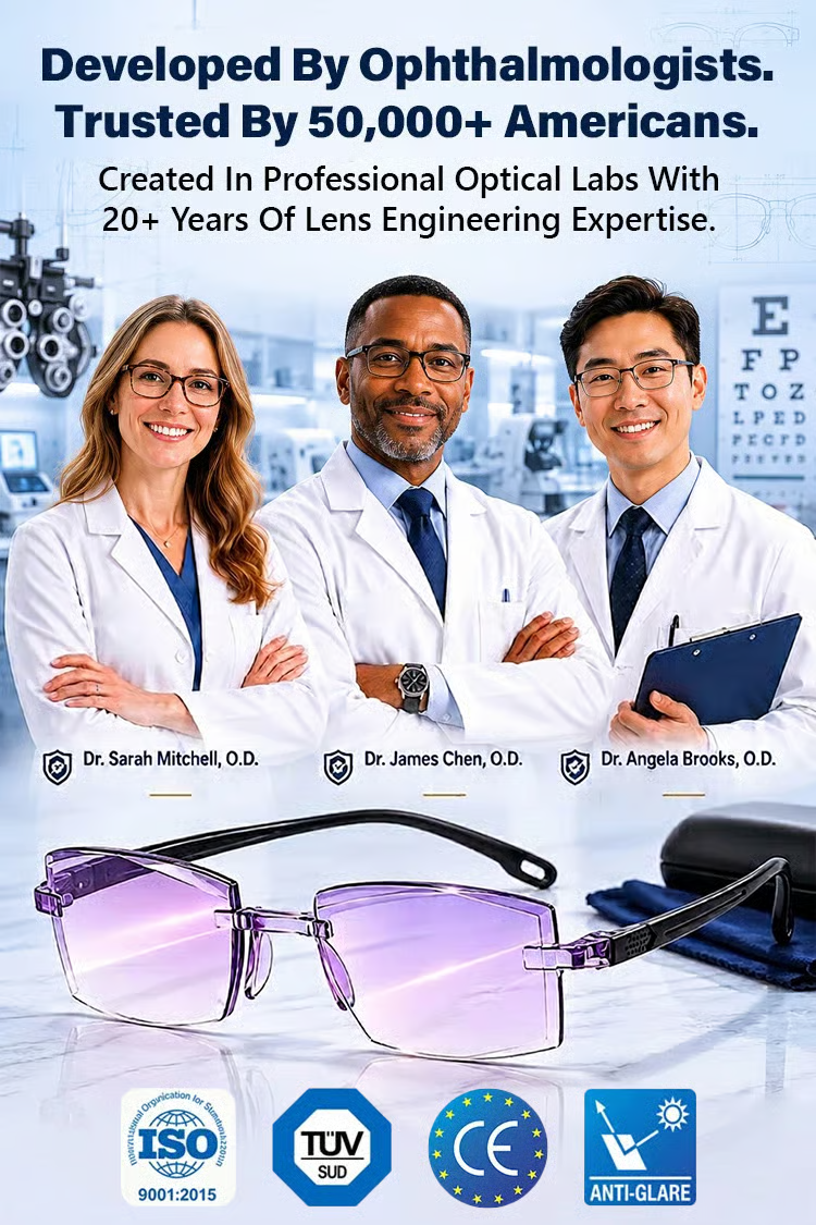 [Regain Your Youthful Vision] Smart Zoom Diamond-Cut Reading Glasses