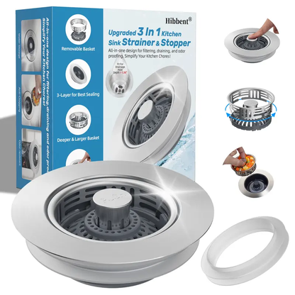 3-in-1 Kitchen Sink Strainer