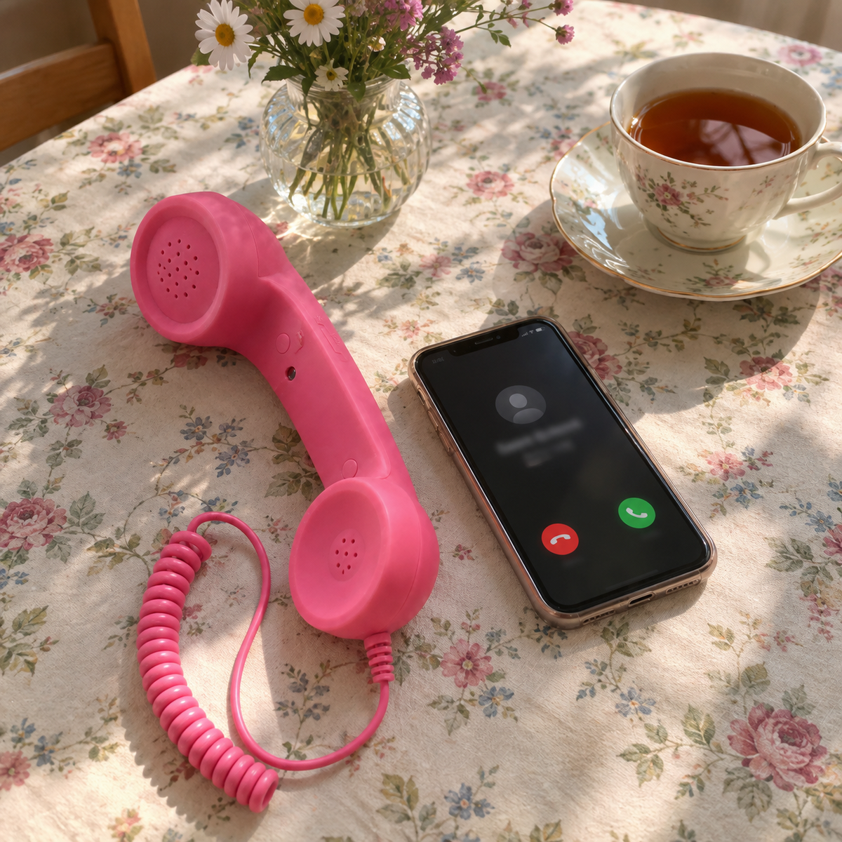 ☎️ Retro Classic Phone Handset – Turn Your Smartphone Into a Classic Call/Type C