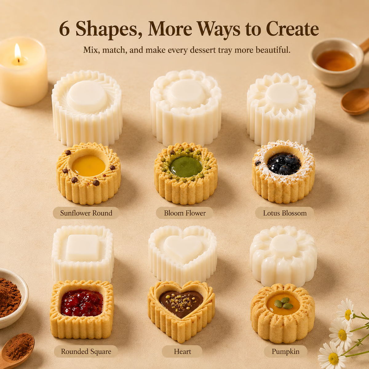 🔥2026 Hot Sale🔥Hand-Press Pastry Mold Set