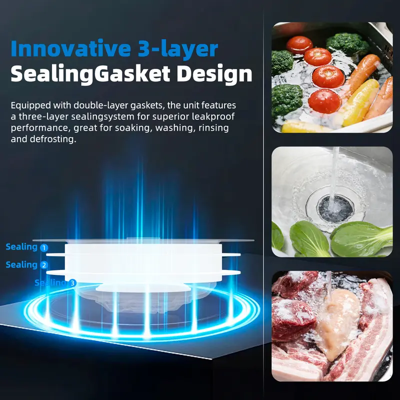 3-in-1 Kitchen Sink Strainer