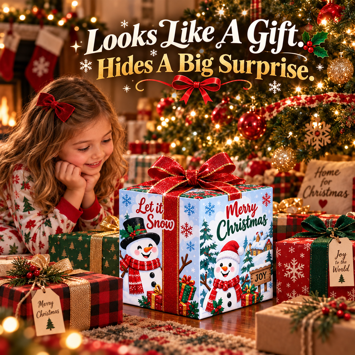 Christmas Pull-Out Cash Gift Box