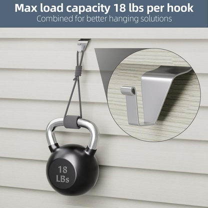 10 Pack Vinyl Siding Hooks – Easy No-Drill Outdoor Decor Hangers