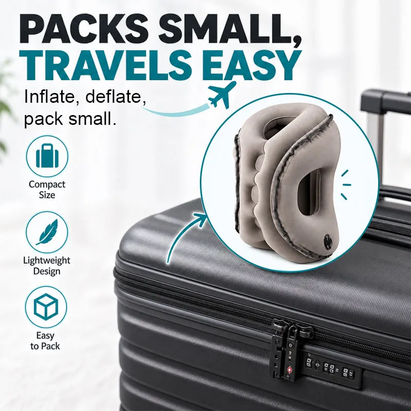 ✈️ Inflatable Airplane Sleep Pillow – Sleep Better on Every Flight