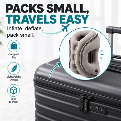 ✈️ Inflatable Airplane Sleep Pillow – Sleep Better on Every Flight