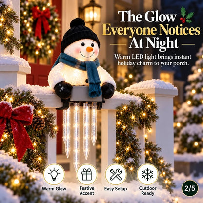 ☃️WinterGlow Snowman Icicle Light Decor