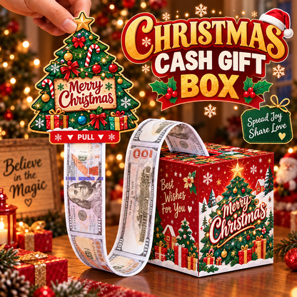 Christmas Pull-Out Cash Gift Box