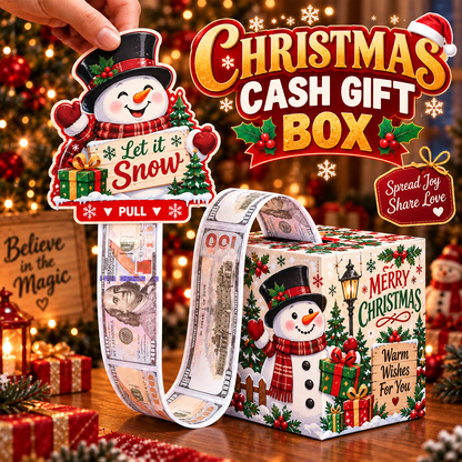 Christmas Pull-Out Cash Gift Box