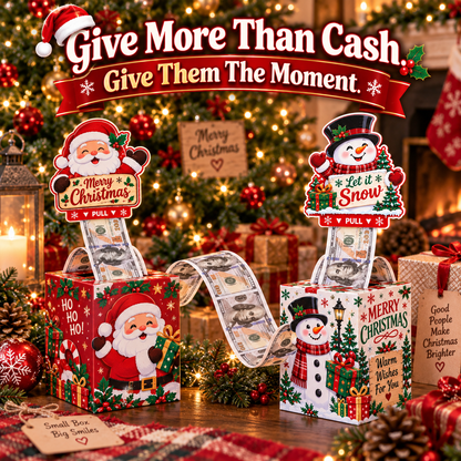 Christmas Pull-Out Cash Gift Box