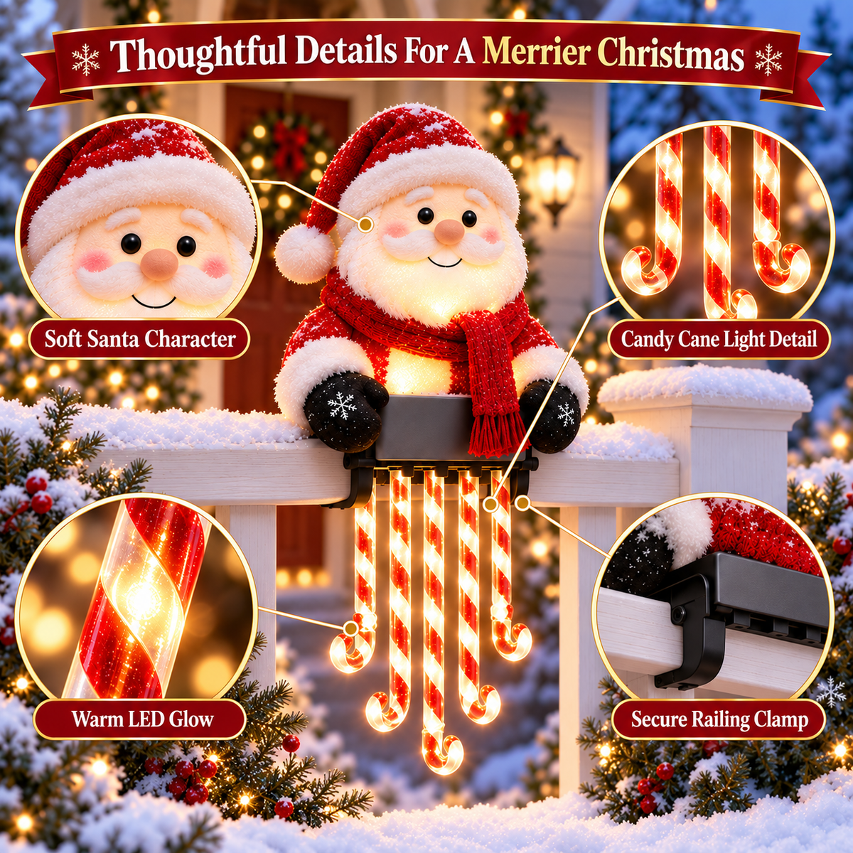 Christmas Character Cascade Lights