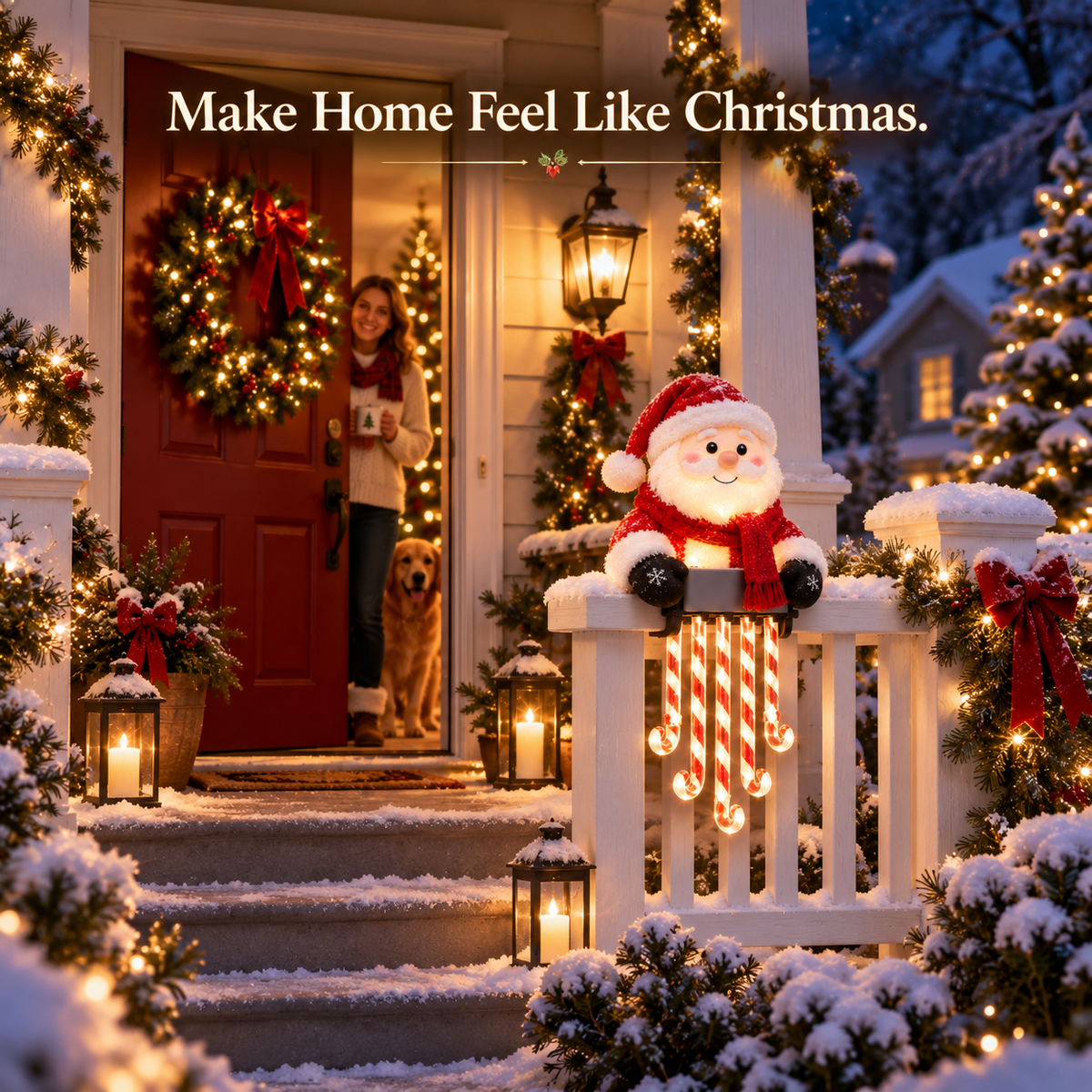 Christmas Character Cascade Lights