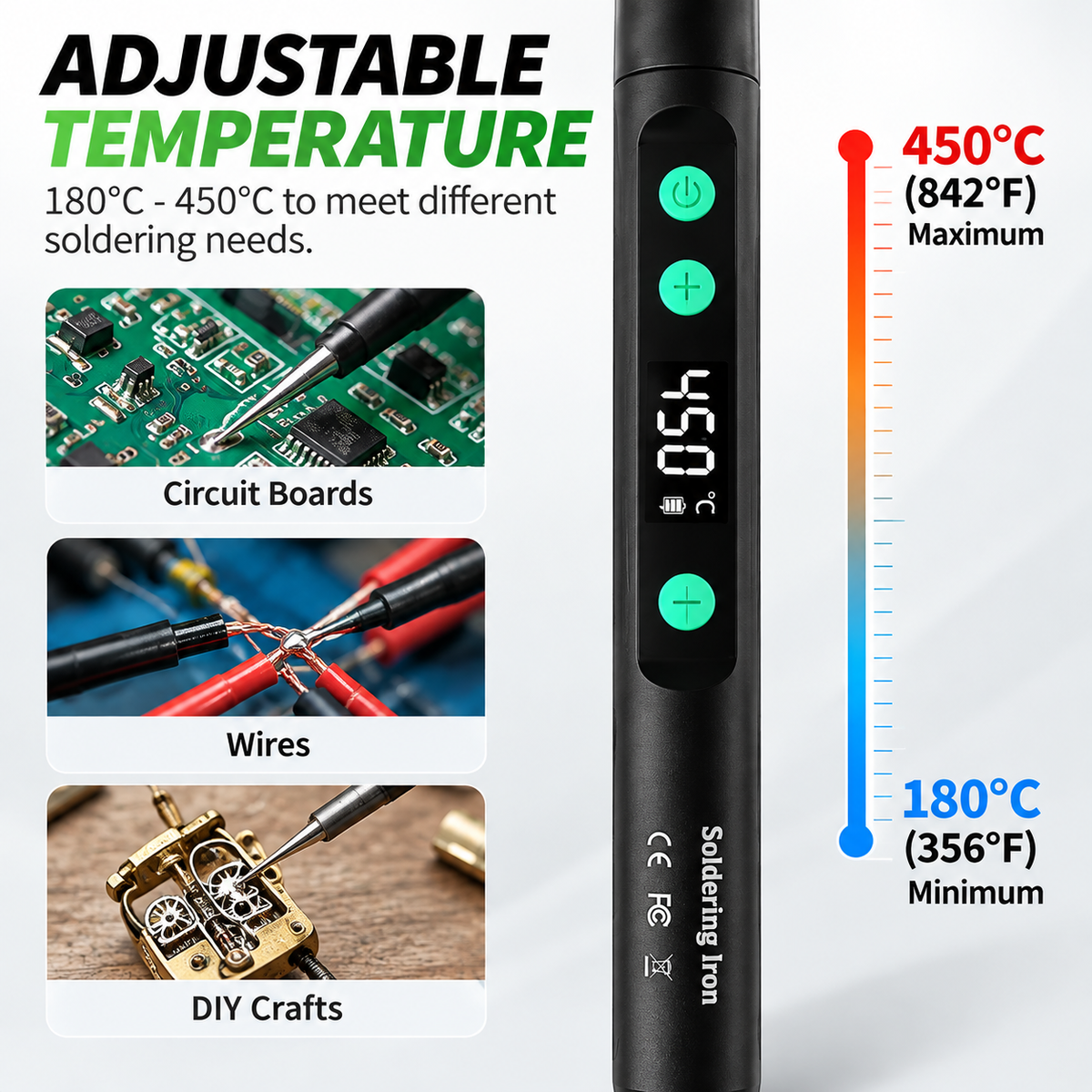 🔥🛠️ Cordless Digital Soldering Iron Kit — Fast Heat. Precise Control. Repair Anywhere.