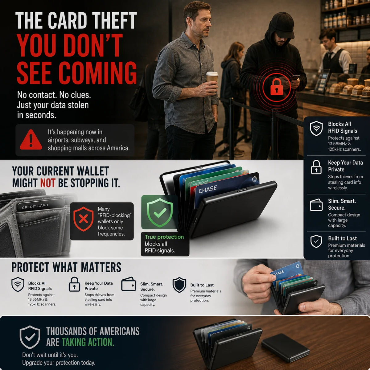 🔥Last Day 49% OFF🔥Anti-Scan RFID Blocking Card Holder