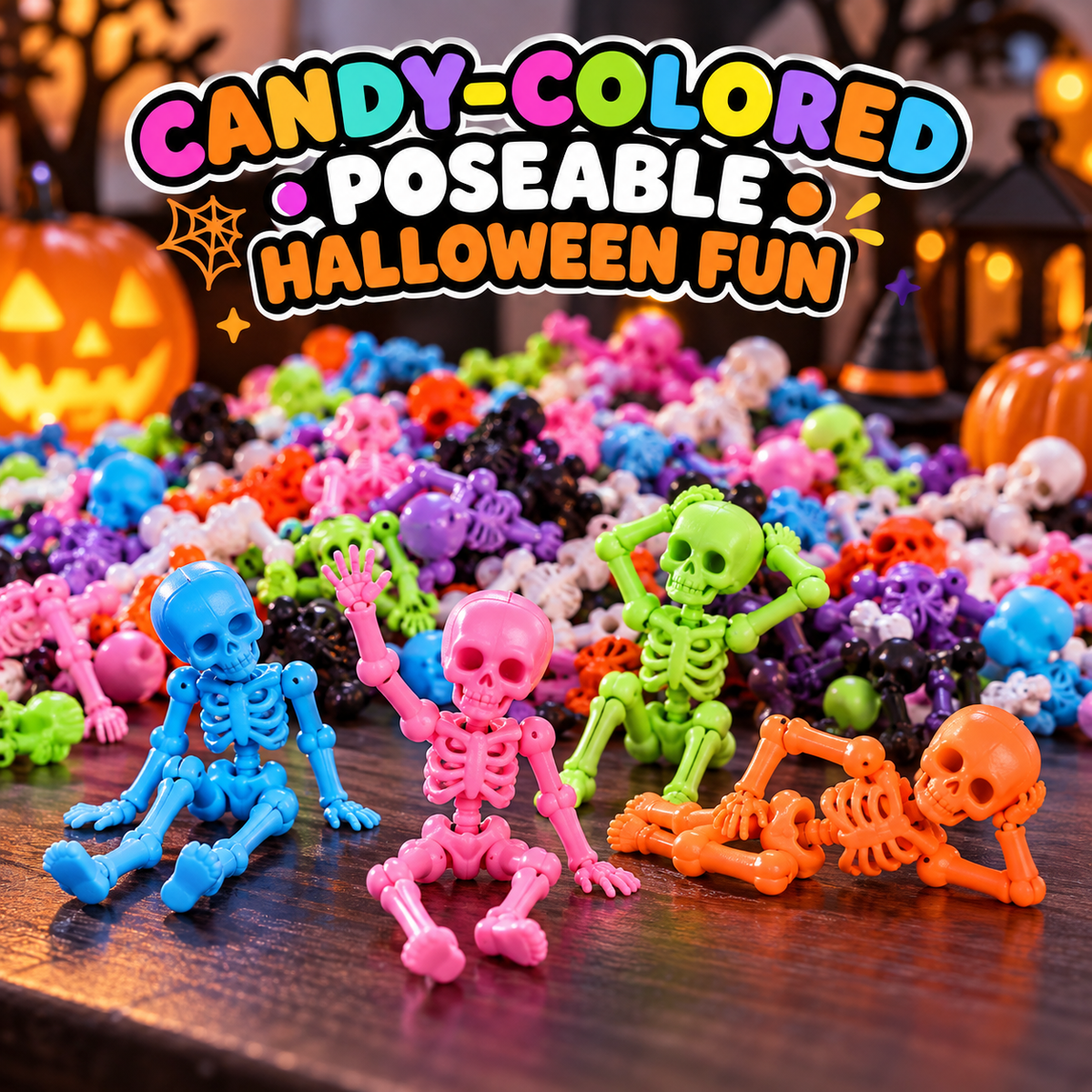 3D Printed skeleton Mini Statues