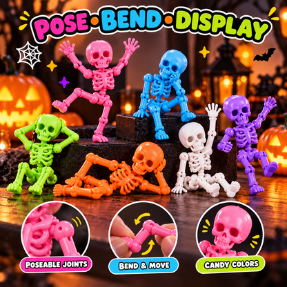 3D Printed skeleton Mini Statues