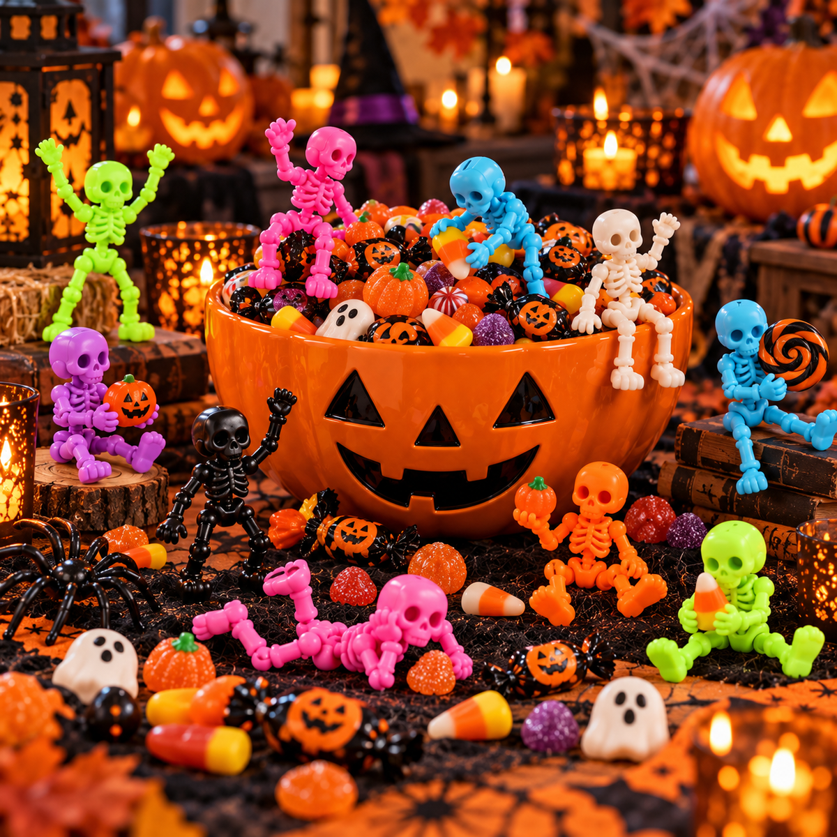 3D Printed skeleton Mini Statues