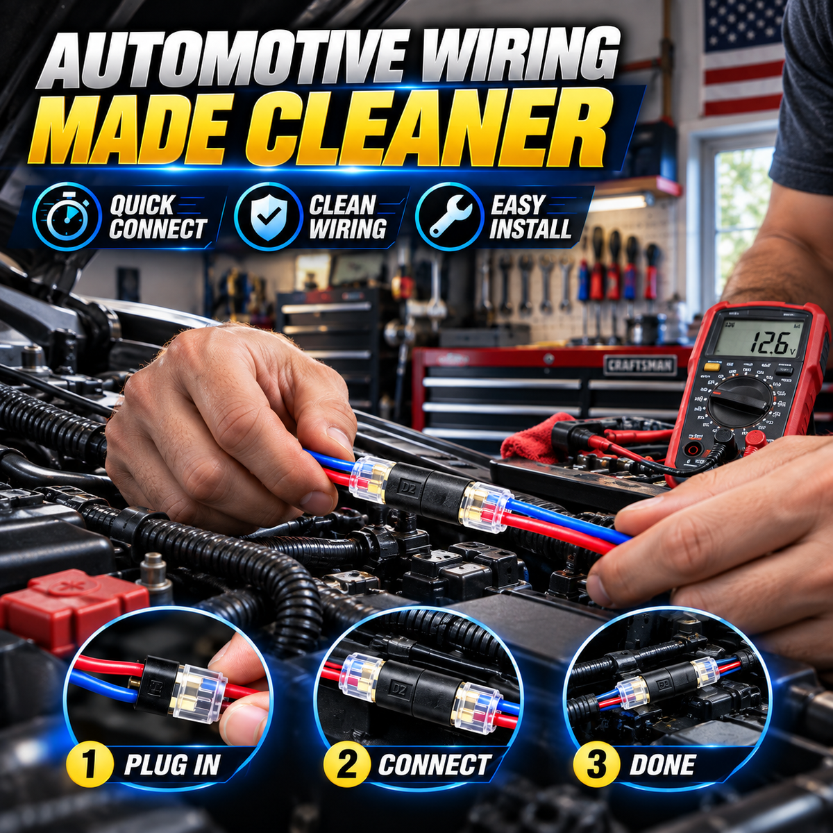 No-Strip Quick Wire Connector™ – Fast, Clean & Reusable Automotive Wiring Solution