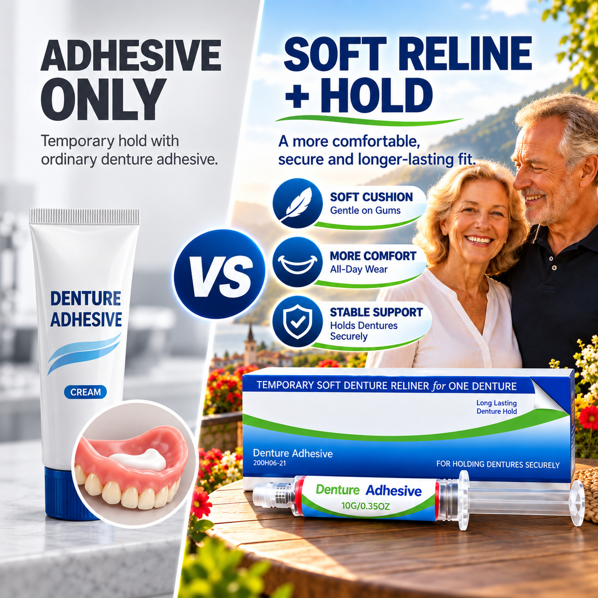 🔥Last Day | 40% OFF🔥Denture Adhesive Kit