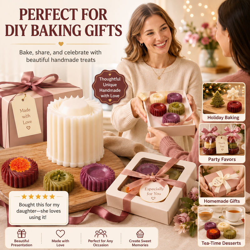 💥 Can’t-Miss Deal - BUY 1 GET 1 FREE 🔥Creative Double-Ended Pastry Mold – Traditional Pastry & Dessert Press