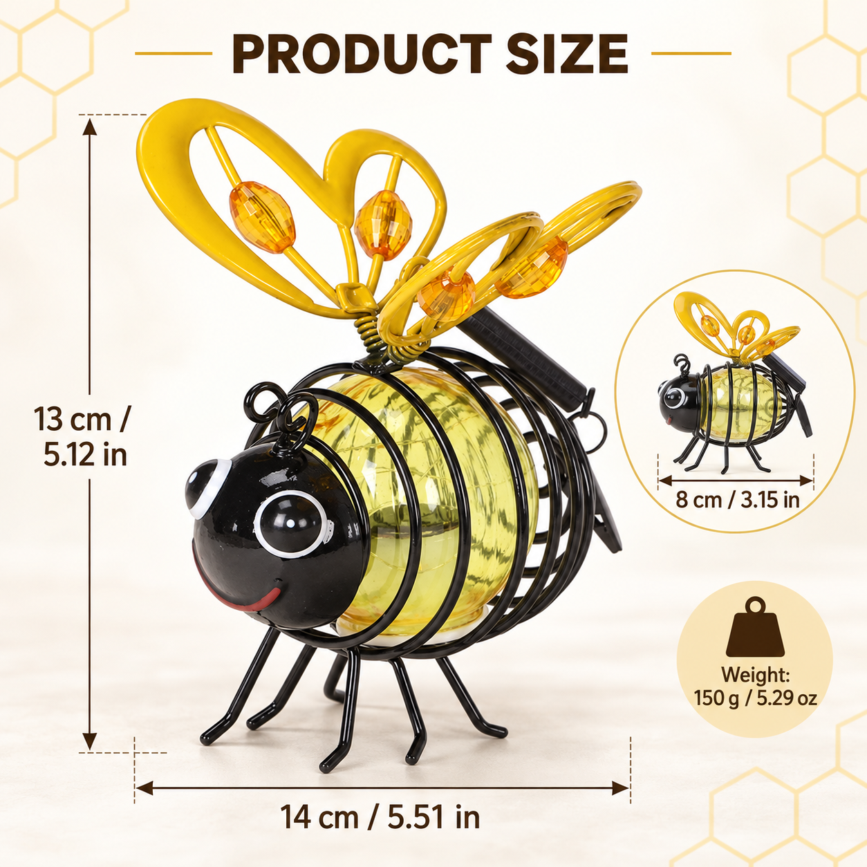 🐝Hot Sale 49% OFF! Hanging Solar Bee Light – Spread Joy Day and Night 🌞🌜