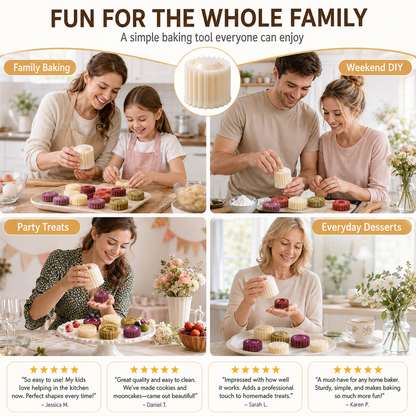 💥 Can’t-Miss Deal - BUY 1 GET 1 FREE 🔥Creative Double-Ended Pastry Mold – Traditional Pastry & Dessert Press