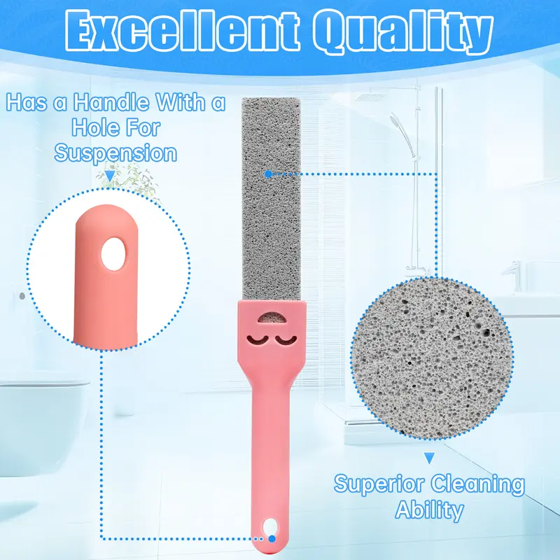 Pumice stone toilet brush