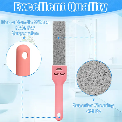 Pumice stone toilet brush