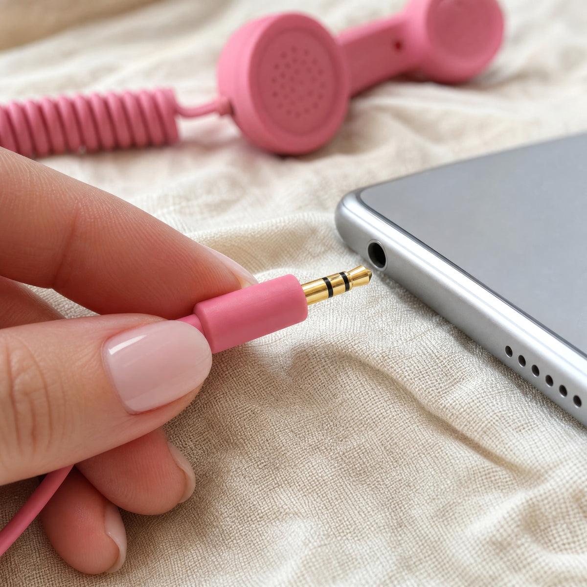 ☎️ Retro Classic Phone Handset – Turn Your Smartphone Into a Classic Call/Type C
