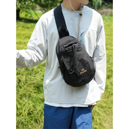 Unisex Lightweight Color Block Casual Nylon Mini Backpack - Small Sports Pack, Daypack, Water-Resistant, Adjustable Straps, Compact for Hiking & Travel Camping Gear