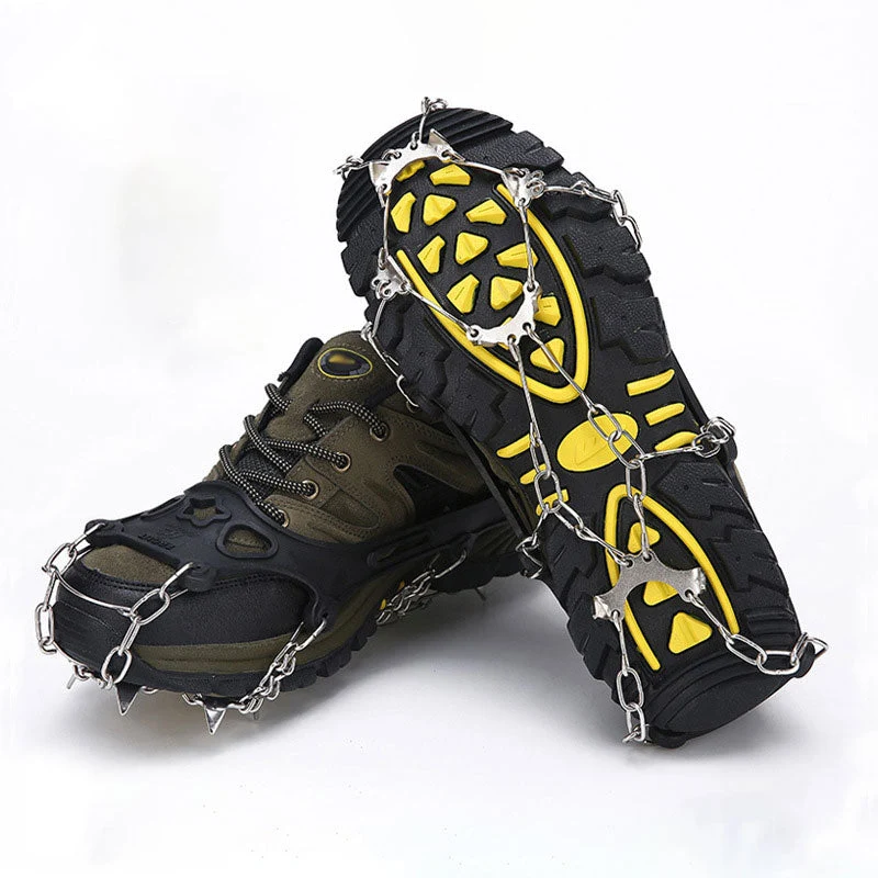 🥾 LIMITED-TIME 50% OFF! ❄️ Outdoor Anti-Slip Crampons – Stainless Steel Spikes, Quick-On, Multi-Sport ✨