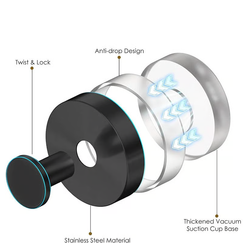 Heavy-duty adhesive wall hook