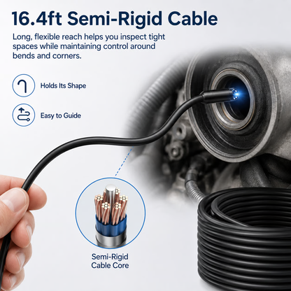 Endoscope Camera with Light, 1920P HD Borescope Tools